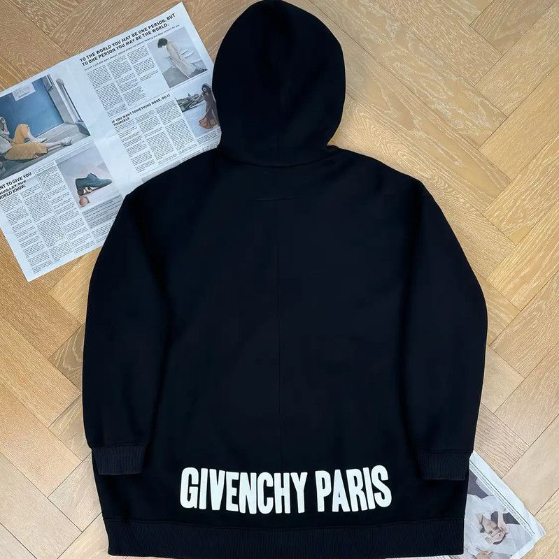 Givenchy Givenchy Black Zip-Up Hooded Jacket 0089 Size US S / EU 44-46 / 1 - 2 Thumbnail