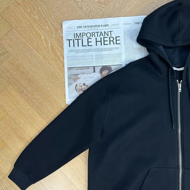 Givenchy Givenchy Black Zip-Up Hooded Jacket 0089 Size US S / EU 44-46 / 1 - 3 Thumbnail