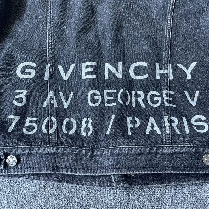 Givenchy Givenchy Gray Cotton Men's Jacket 0089 Size US XL / EU 56 / 4 - 3 Thumbnail