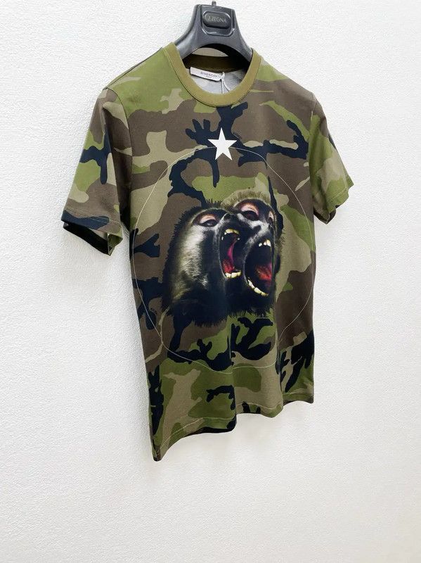 Givenchy Givenchy Camouflage Men's Short Sleeve T-Shirt 0089 Size US S / EU 44-46 / 1 - 3 Thumbnail