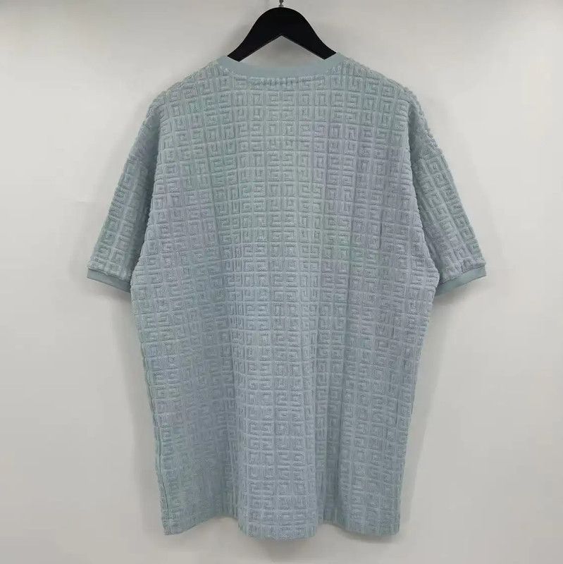 Givenchy Givenchy Men's Summer Blue Short Sleeve T-Shirt 0089 Size US M / EU 48-50 / 2 - 2 Thumbnail