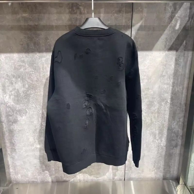Givenchy Givenchy Black Cotton Men's Sweatshirt 0089 Size US XL / EU 56 / 4 - 2 Thumbnail