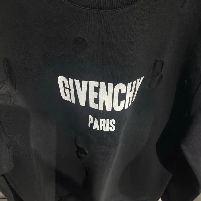 Givenchy Givenchy Black Cotton Men's Sweatshirt 0089 Size US XL / EU 56 / 4 - 3 Thumbnail