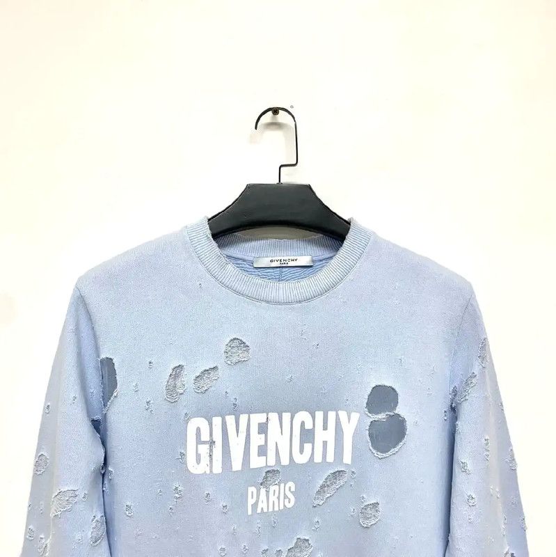 Givenchy Givenchy Blue Cotton Men’s Sweatshirt 0089 Size US S / EU 44-46 / 1 - 5 Thumbnail