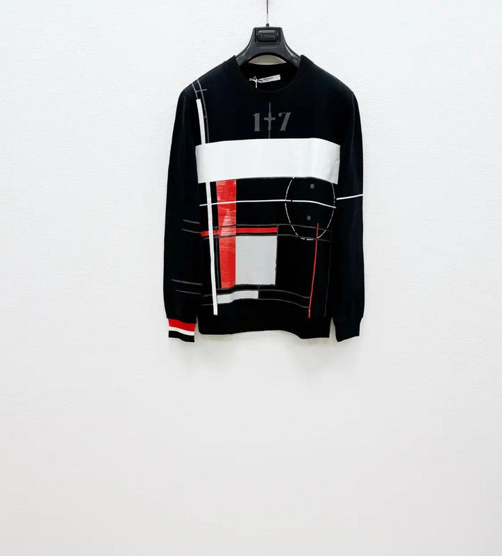 Givenchy Givenchy Black Cotton Long Sleeve Sweater 0089 Size US S / EU 44-46 / 1 - 5 Thumbnail