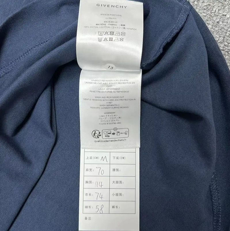 Givenchy Givenchy Blue Cotton Men's Hoodie 0089 Size US M / EU 48-50 / 2 - 4 Thumbnail