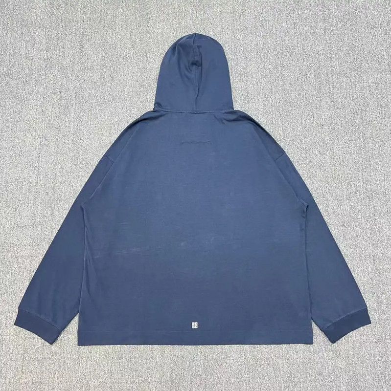 Givenchy Givenchy Blue Cotton Men's Hoodie 0089 Size US M / EU 48-50 / 2 - 2 Thumbnail