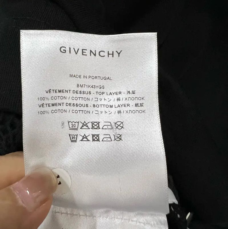 Givenchy Givenchy Black Cotton Long Sleeve Hoodie 0089 Size US XL / EU 56 / 4 - 4 Thumbnail