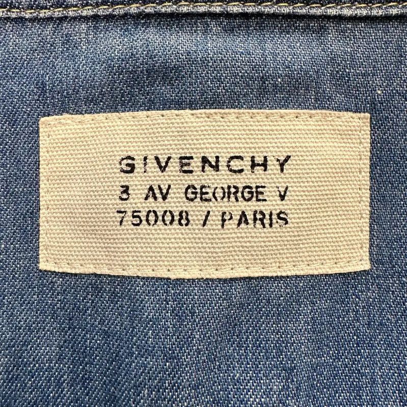 Givenchy Givenchy Blue Men's Denim Shirt 0089 Size US L / EU 52-54 / 3 - 7 Thumbnail