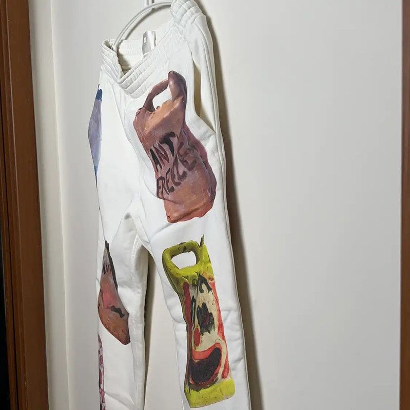 Givenchy Givenchy Men's White Cotton Casual Pants 0089 Size US 34 / EU 50 - 3 Thumbnail