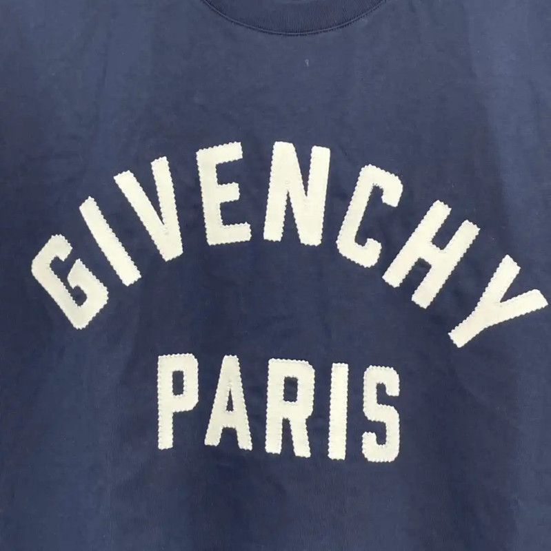 Givenchy Givenchy Summer Navy Blue Cotton T-Shirt 0089 Size US XL / EU 56 / 4 - 7 Thumbnail