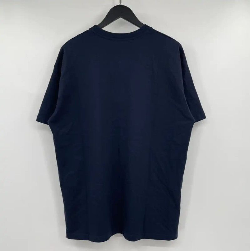 Givenchy Givenchy Summer Navy Blue Cotton T-Shirt 0089 Size US XL / EU 56 / 4 - 2 Thumbnail