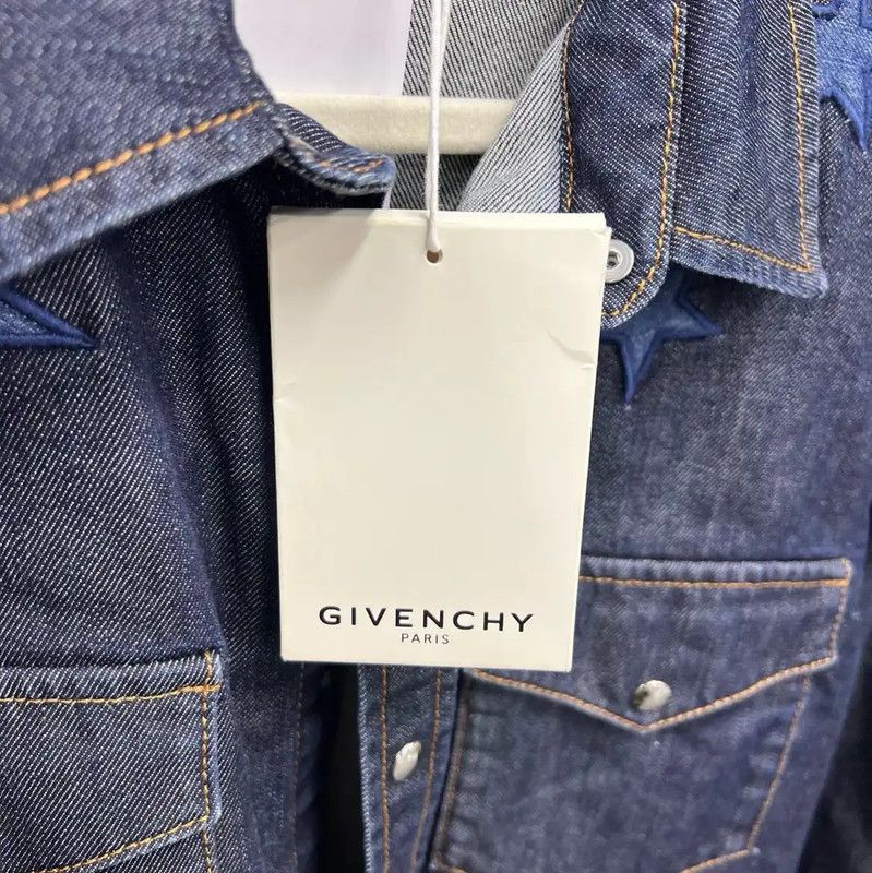 Givenchy Givenchy Dark Blue Cotton Men's Outerwear 0089 Size US S / EU 44-46 / 1 - 7 Thumbnail