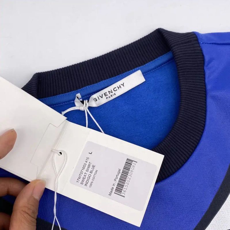 Givenchy Givenchy Men's Cotton Long Sleeve Blue Top 0089 Size US L / EU 52-54 / 3 - 5 Thumbnail