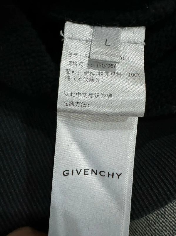 Givenchy Givenchy Black Cotton Men's Hoodie 0089 Size US L / EU 52-54 / 3 - 4 Thumbnail