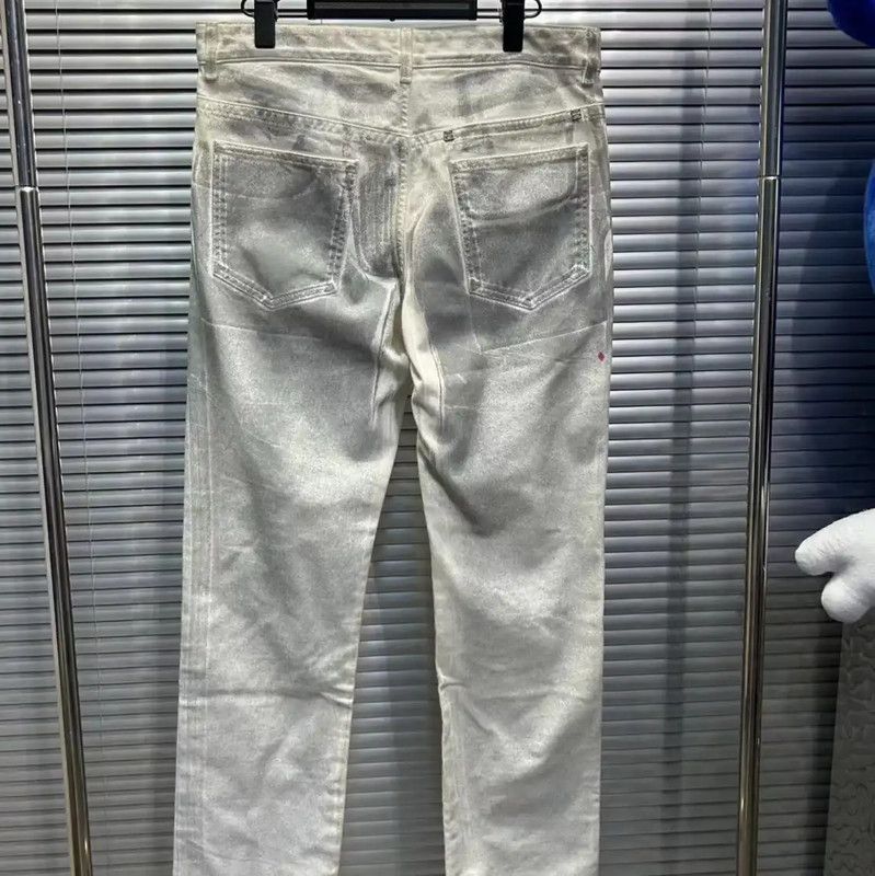 Givenchy Givenchy Men's Casual White Cotton Pants 0089 Size US 26 / EU 42 - 3 Thumbnail