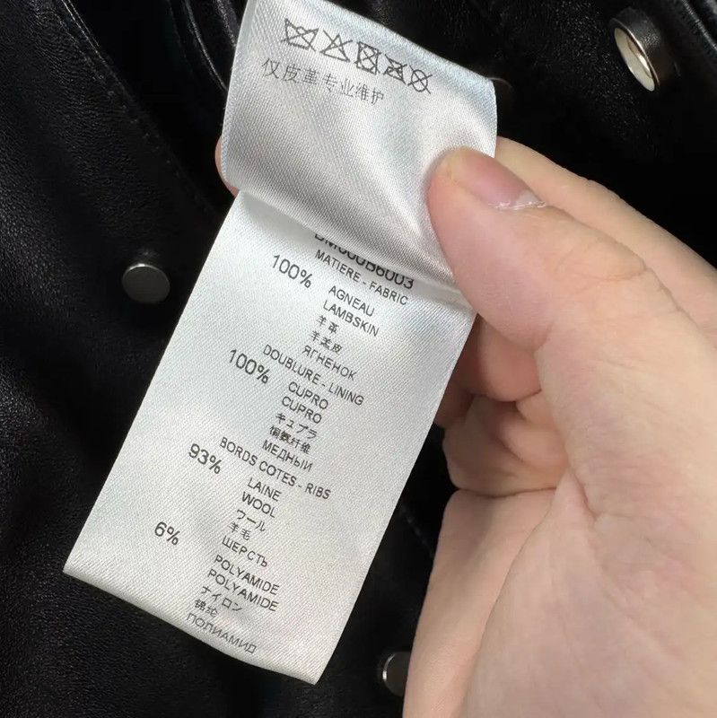 Givenchy Givenchy Black Leather Logo Bomber Jacket 0089 Size US XS / EU 42 / 0 - 6 Thumbnail