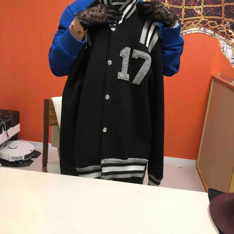 Givenchy Givenchy Black Wool Men's Cardigan with 17 Patch 0089 Size US S / EU 44-46 / 1 - 7 Thumbnail