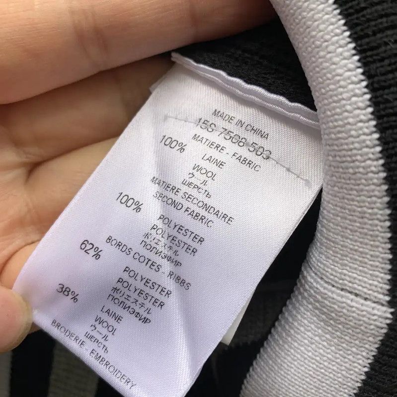 Givenchy Givenchy Black Wool Men's Cardigan with 17 Patch 0089 Size US S / EU 44-46 / 1 - 6 Thumbnail