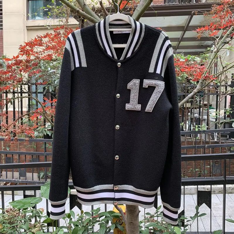 Givenchy Givenchy Black Wool Men's Cardigan with 17 Patch 0089 Size US S / EU 44-46 / 1 - 2 Thumbnail