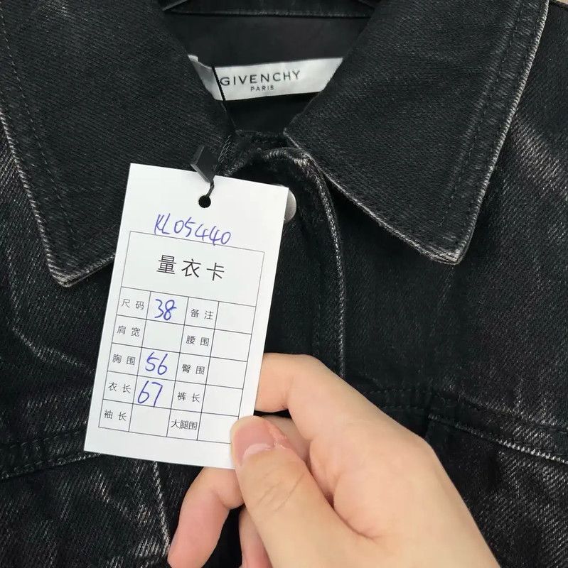 Givenchy Givenchy Black Denim Long Sleeve Jacket for Men 0089 Size US M / EU 48-50 / 2 - 8 Thumbnail