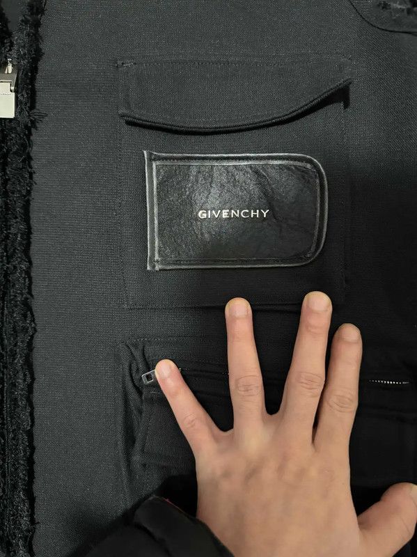 Givenchy Givenchy Black Wool Logo Embroidered Vest 0089 Size US M / EU 48-50 / 2 - 3 Thumbnail