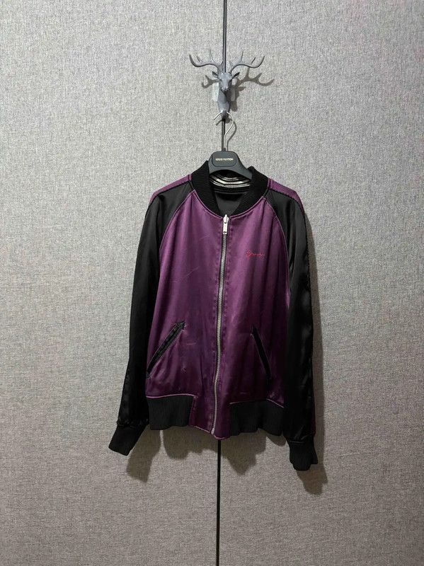 Givenchy Givenchy Black Silk Embroidered Bomber Jacket 0089 Size US L / EU 52-54 / 3 - 3 Thumbnail