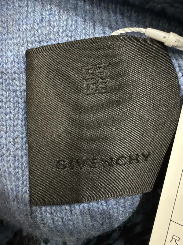 Givenchy Givenchy Knit Sweater in Blue Wool 0089 Size US M / EU 48-50 / 2 - 3 Thumbnail