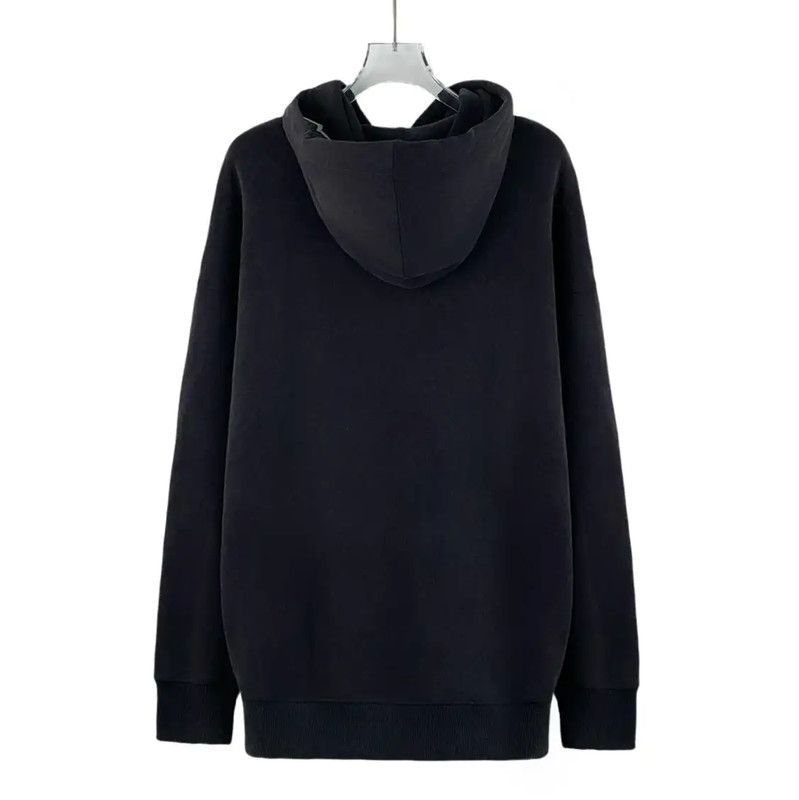 Givenchy Givenchy Black Grey Wool Hoodie for Men 0089 Size US S / EU 44-46 / 1 - 2 Thumbnail
