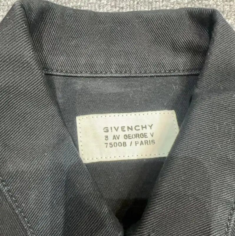Givenchy Givenchy Black Denim Jacket for Men 0089 Size US L / EU 52-54 / 3 - 4 Thumbnail