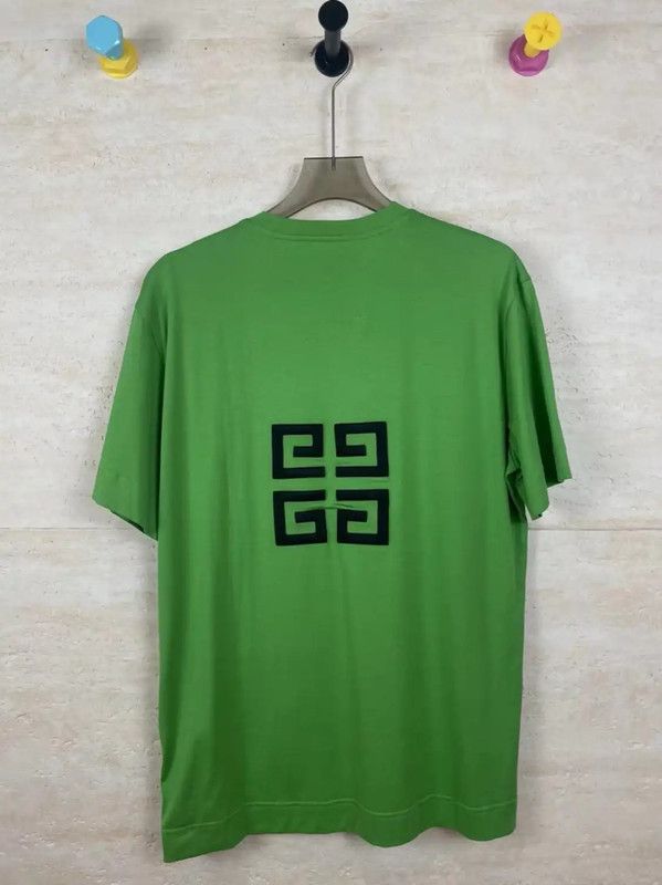 Givenchy Givenchy Green Cotton T-Shirt for Men 0089 Size US XXL / EU 58 / 5 - 2 Thumbnail