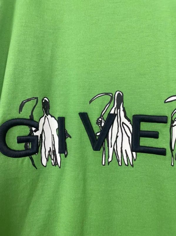 Givenchy Givenchy Green Cotton T-Shirt for Men 0089 Size US XXL / EU 58 / 5 - 4 Thumbnail
