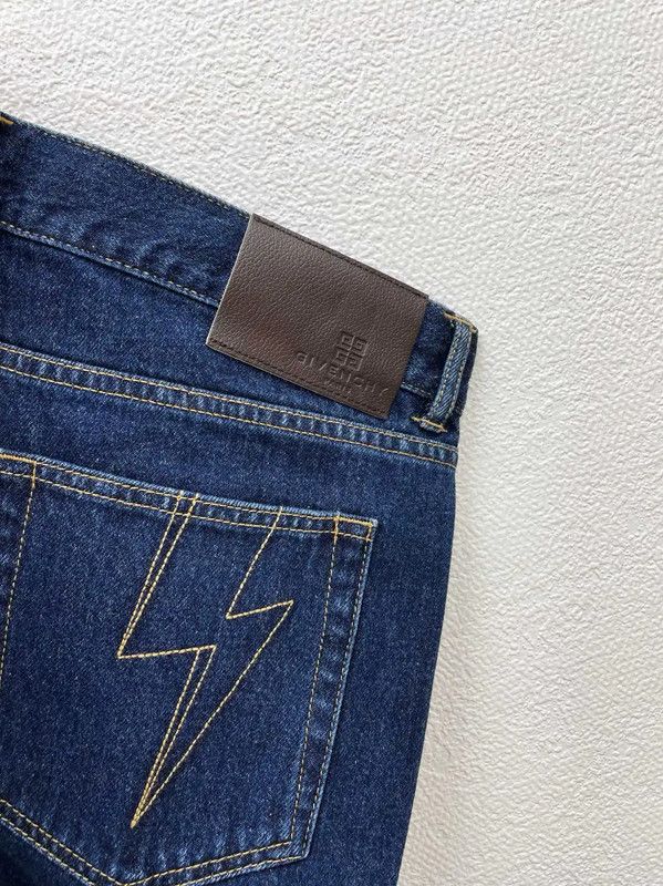 Givenchy Givenchy Men's Denim Casual Pants in Dark Blue 0089 Size US 32 / EU 48 - 4 Thumbnail