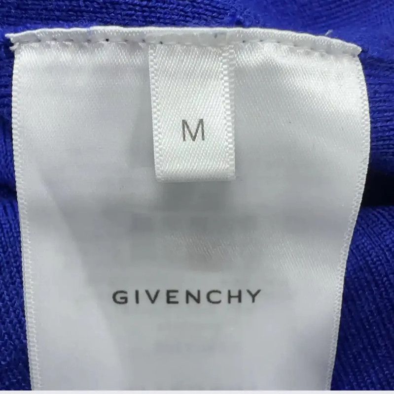 Givenchy Givenchy Men's Blue Wool Cardigan 0089 Size US M / EU 48-50 / 2 - 5 Thumbnail