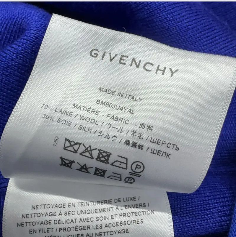 Givenchy Givenchy Men's Blue Wool Cardigan 0089 Size US M / EU 48-50 / 2 - 6 Thumbnail