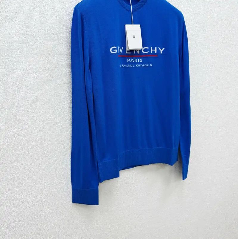 Givenchy Givenchy Men's Long Sleeve Wool Sweater 0089 Size US L / EU 52-54 / 3 - 3 Thumbnail