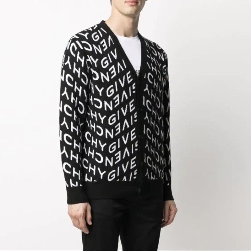 Givenchy Givenchy Black Wool Cardigan for Men 0089 Size US XL / EU 56 / 4 - 6 Thumbnail