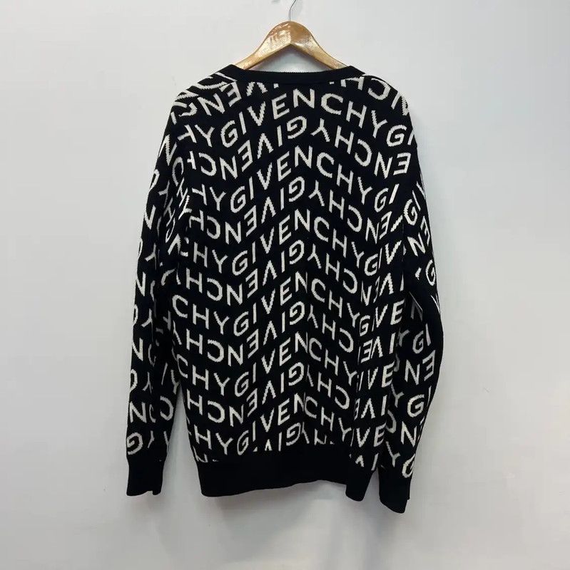 Givenchy Givenchy Black Wool Cardigan for Men 0089 Size US XL / EU 56 / 4 - 2 Thumbnail