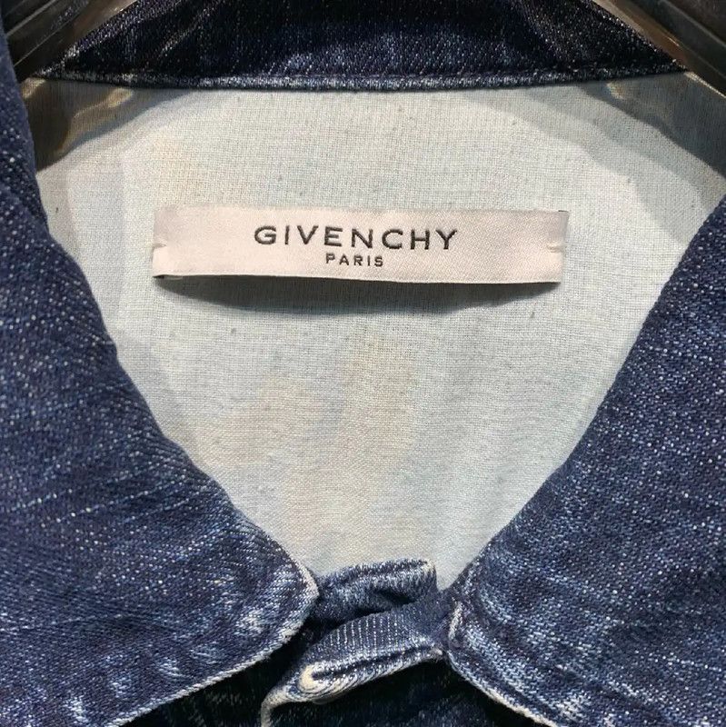 Givenchy Givenchy Blue Cotton Denim Jacket for Men 0089 Size US L / EU 52-54 / 3 - 2 Thumbnail