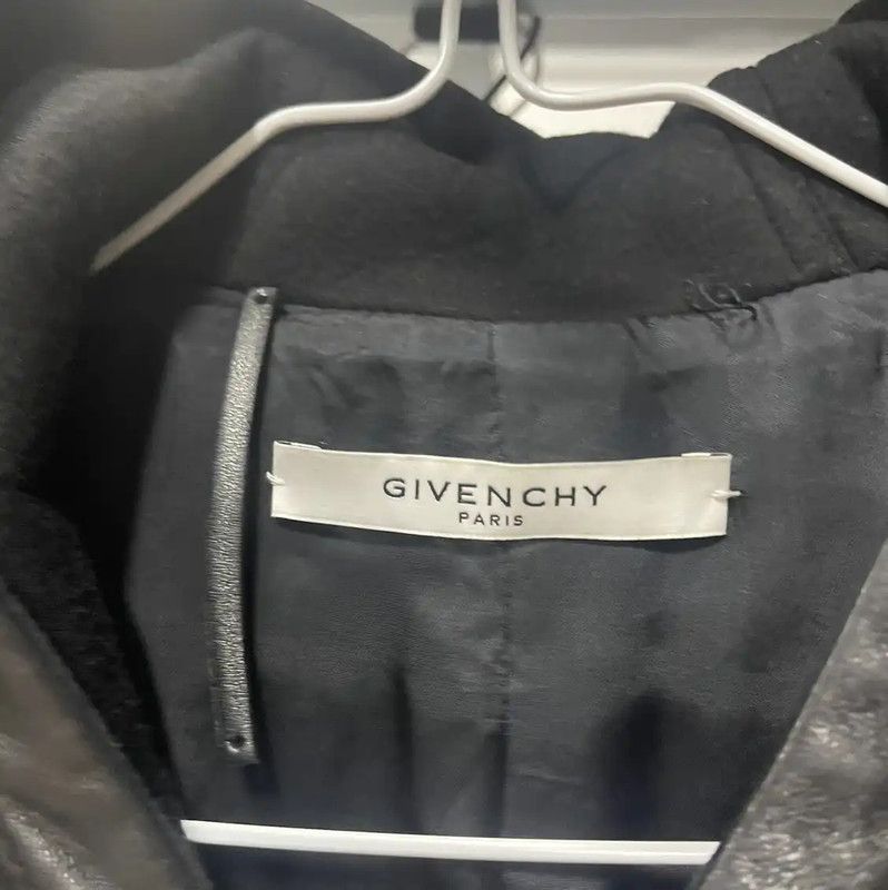 Givenchy Givenchy Black Leather Men's Jacket with Hoodie 0089 Size US M / EU 48-50 / 2 - 3 Thumbnail