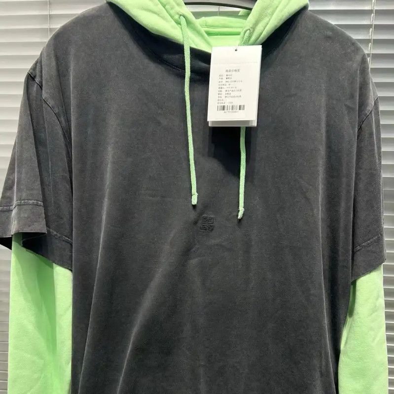 Givenchy Givenchy Color-Blocked Cotton Embroidered Hoodie 0089 Size US S / EU 44-46 / 1 - 3 Thumbnail