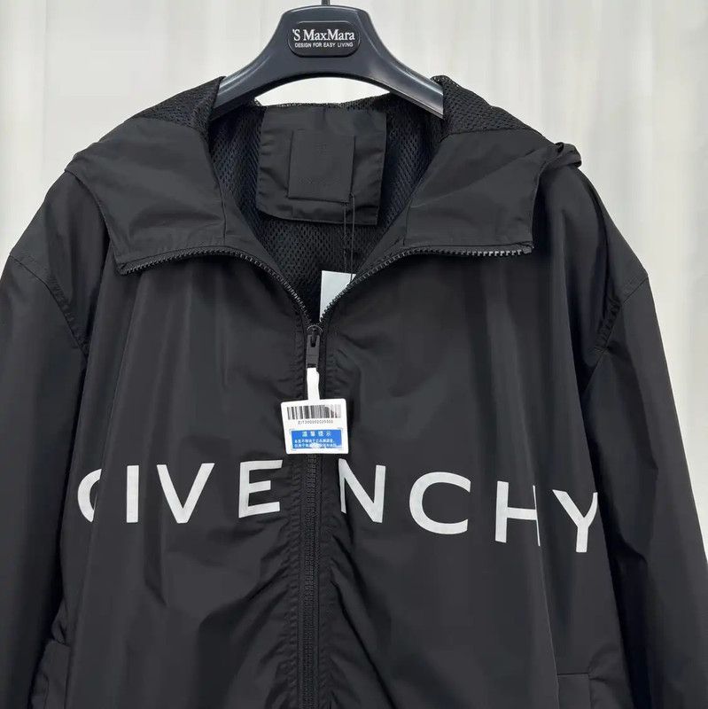 Givenchy Givenchy Men's Long Sleeve Black Logo Jacket 0089 Size US XL / EU 56 / 4 - 3 Thumbnail