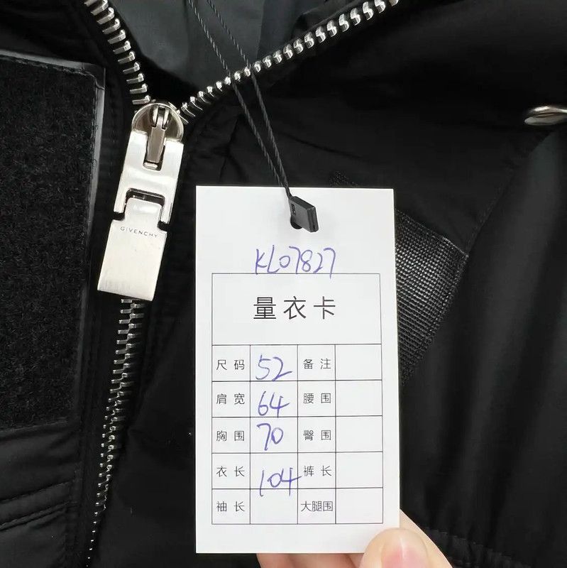 Givenchy Givenchy Black Embroidered Logo Long Down Jacket 0089 Size US XL / EU 56 / 4 - 9 Thumbnail