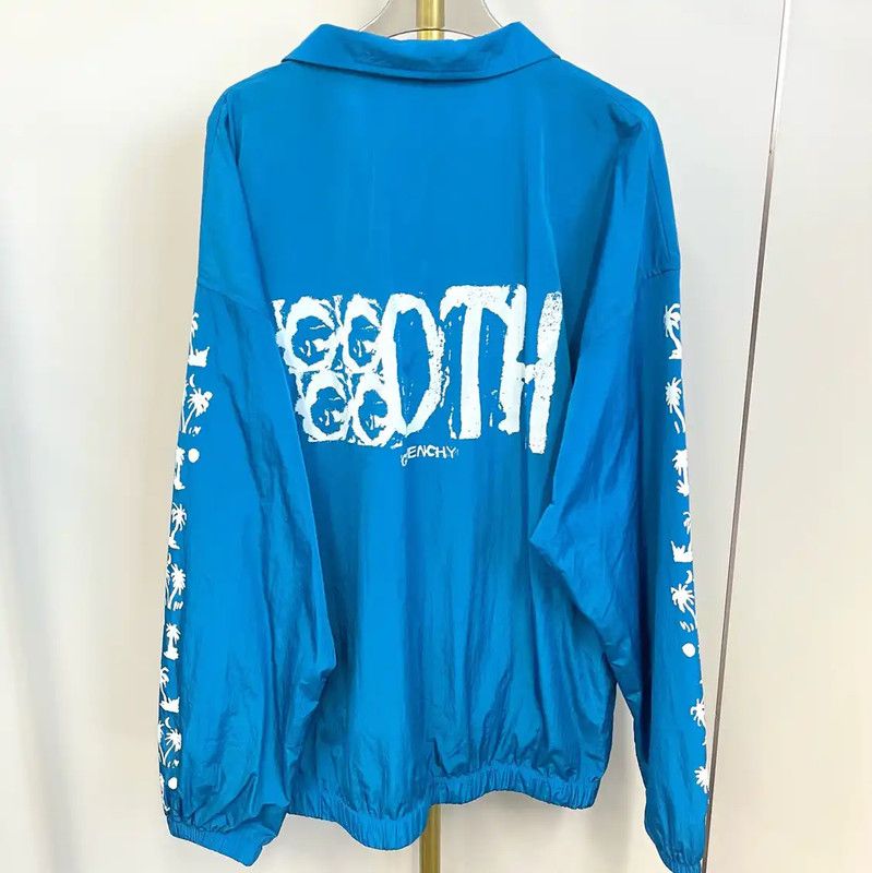 Givenchy Givenchy Blue Men's Jacket with Logo Design 0089 Size US M / EU 48-50 / 2 - 2 Thumbnail