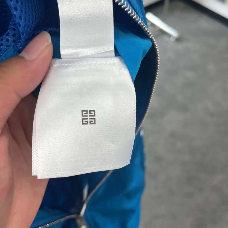 Givenchy Givenchy Blue Men's Jacket with Logo Design 0089 Size US M / EU 48-50 / 2 - 4 Thumbnail