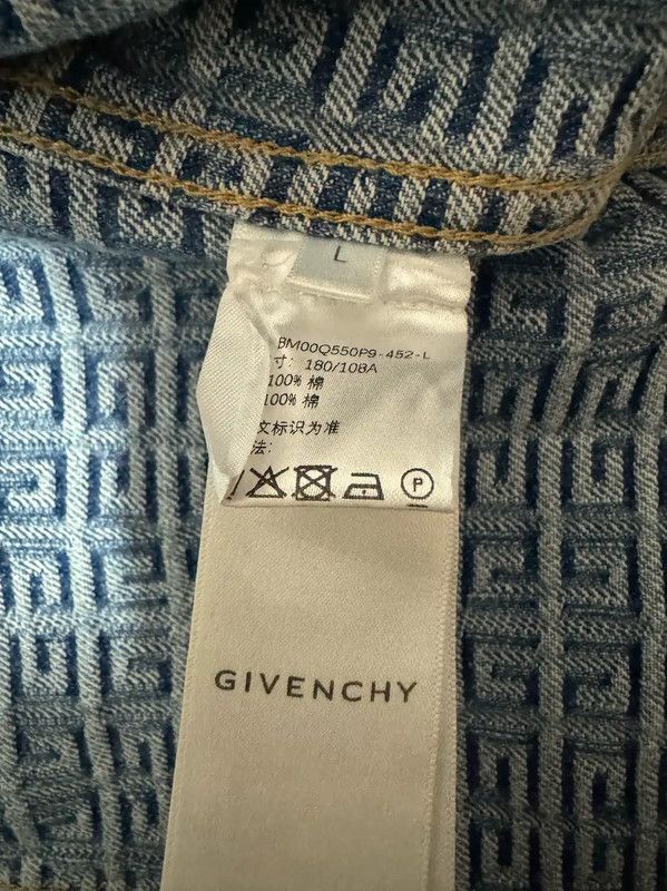 Givenchy Givenchy Blue Cotton Logo Embroidered Jacket 0089 Size US L / EU 52-54 / 3 - 3 Thumbnail