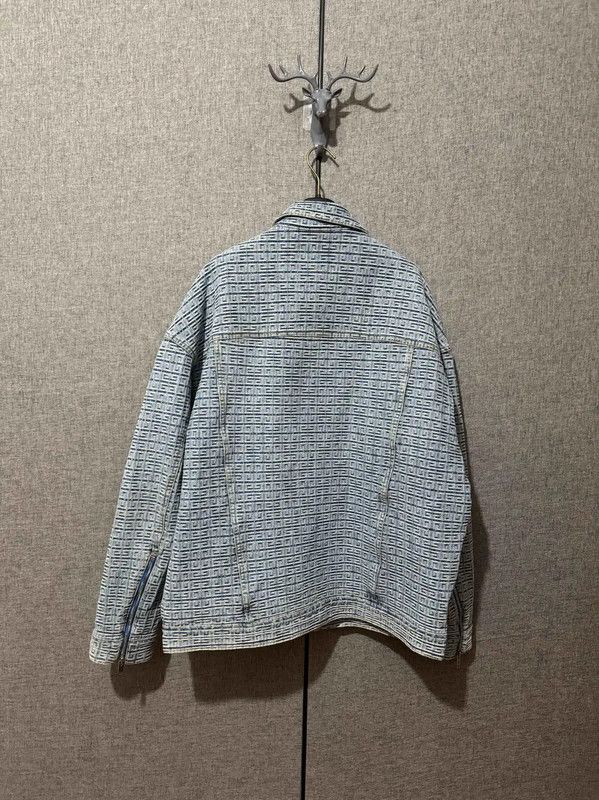 Givenchy Givenchy Blue Cotton Logo Embroidered Jacket 0089 Size US L / EU 52-54 / 3 - 2 Thumbnail