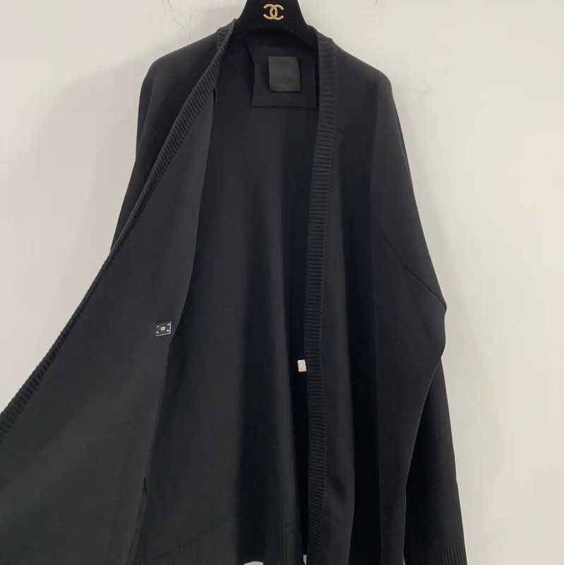 Givenchy Givenchy Black Wool Men's Cardigan 0089 Size US L / EU 52-54 / 3 - 4 Thumbnail
