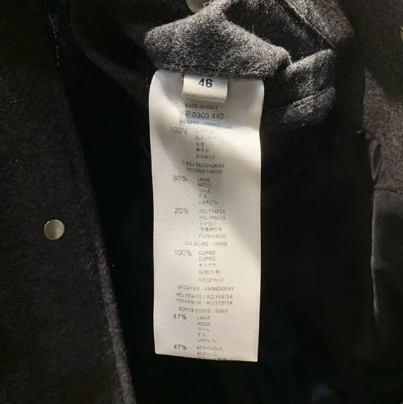 Givenchy Givenchy Gray Wool and Leather Jacket for Men 0089 Size US M / EU 48-50 / 2 - 8 Thumbnail