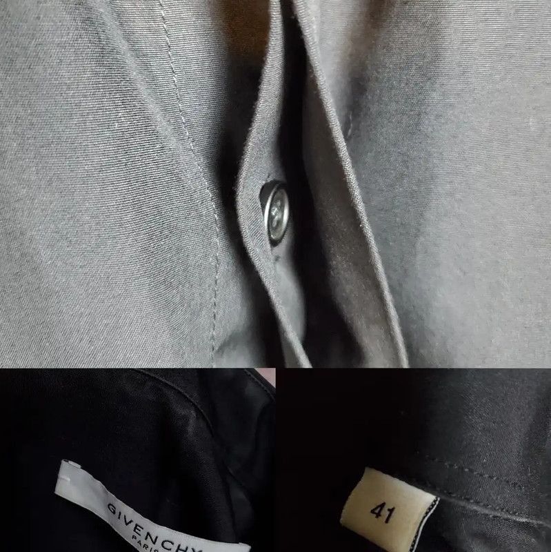 Givenchy Givenchy Men's Black Wool Blend Long Sleeve Shirt 0089 Size US L / EU 52-54 / 3 - 4 Thumbnail